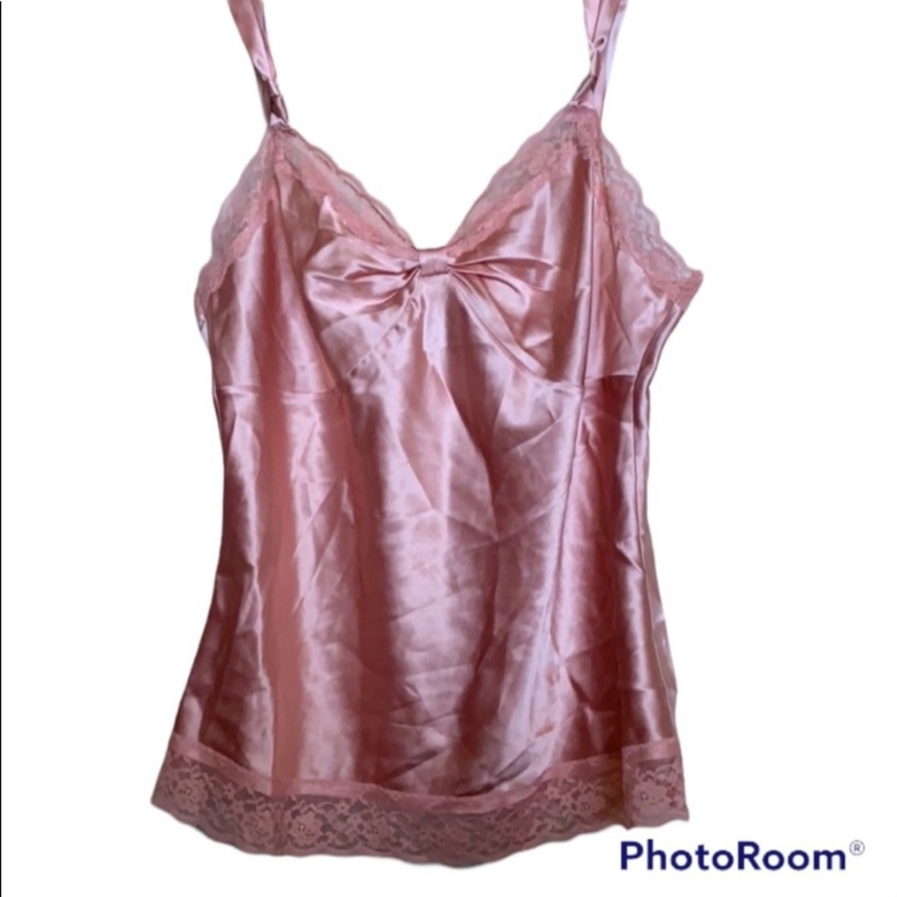 NEW EXPRESS DESIGN STUDIO SILK CAMI SZ M PEACH SEXY